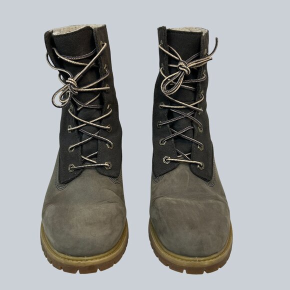 Timberland Women’s Lace-Up Winter Boots Leather & Suede Shearling Lined Size 9.5 - Picture 5 of 10
